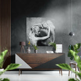 Dance with Smoke Brushed Aluminium Dibond Wall Art.
